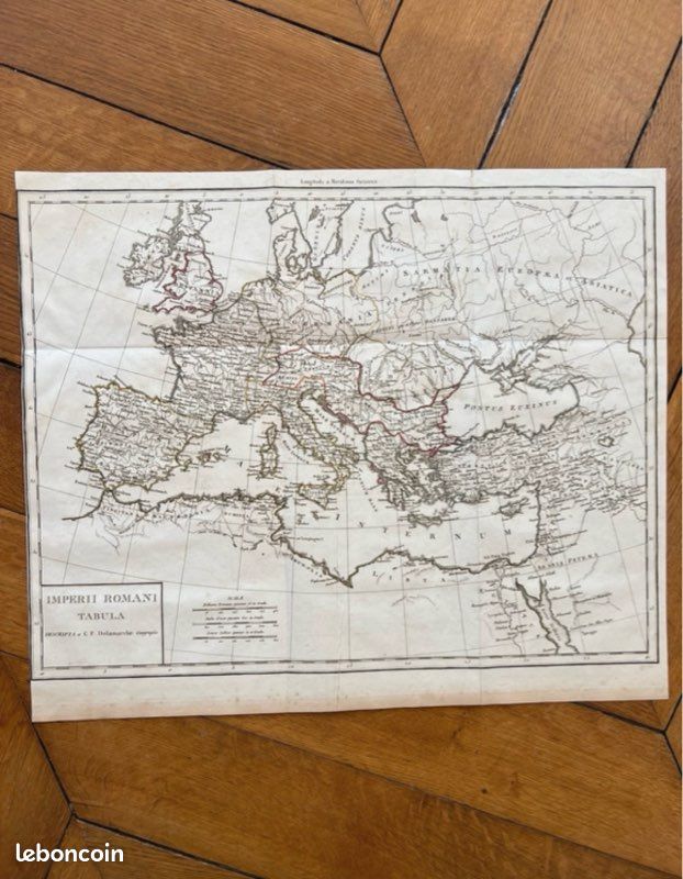 Empire Romain - carte géographique ancienne (image 1)