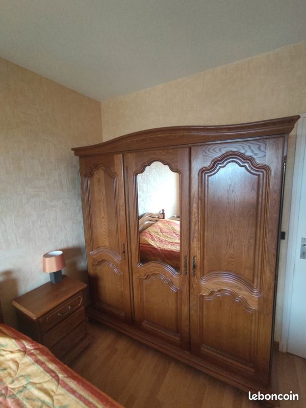 Ensemble chambre (lit + table chevet + armoire) (image 5)