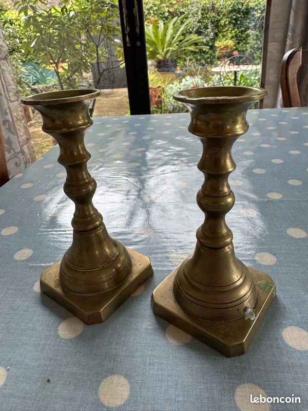 Lot de 2 bougeoirs (image 1)