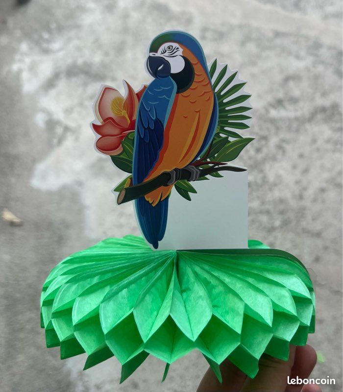 Parasol en paille Anniversaire tahitien décoration hawaïenne deco Tahiti parasol paille (image 6)