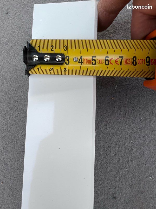 Lot de 10 Angles extérieur pour bandeau de rive blanc pvc longueur 280mm 50x50 (image 3)