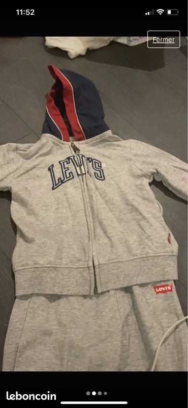 Ensemble joggings plus teeshirt et veste Lévis (image 3)