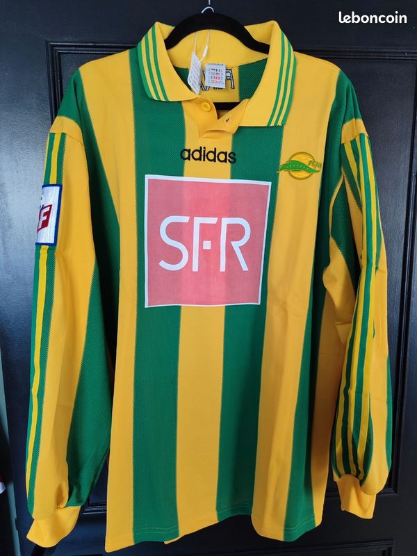 Maillot De Foot Nike Porté En Coupe De France - Lens / Nantes / Sochaux - Jaune