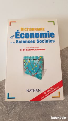 Dictionnaire economie et sciences sociales