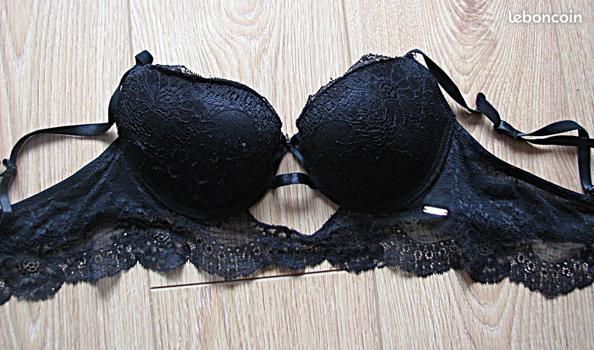 HILARY SOUTIEN-GORGE NOIR 060 de GAIA Lingerie Tailles 90F 95F ou 90G EUR 26,80 - FR