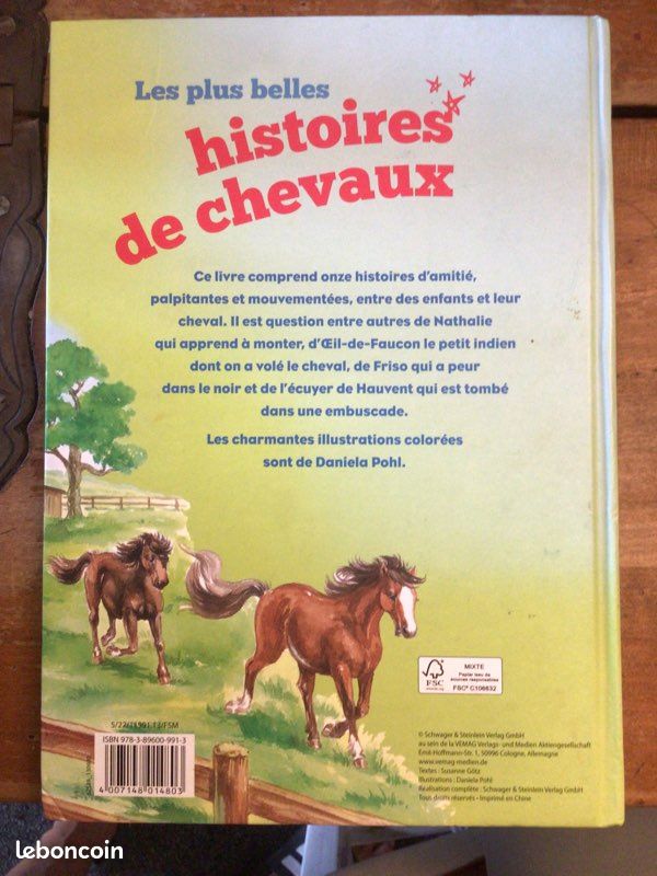 Livre les plus belles histoires de chevaux (image 2)