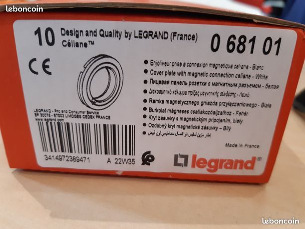 Lot 5 enjoliveurs prise Legrand Neuf 068101 (image 4)