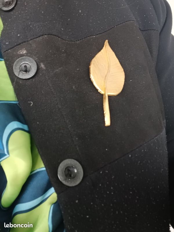 Broche Dorée Signée Édouard Rambaud - Occasion, Bijou Vintage Et élégant