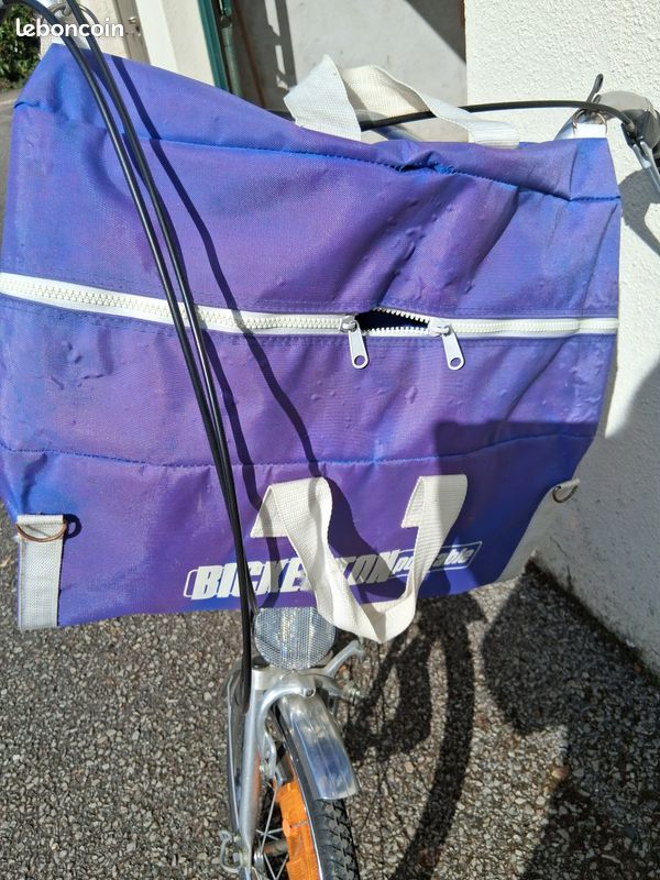 Vélo Pliant Onyx 20 Kaki Mat Cadre Aluminium 3 Vitesses. Frein Sur Jante Avant Et Arriere