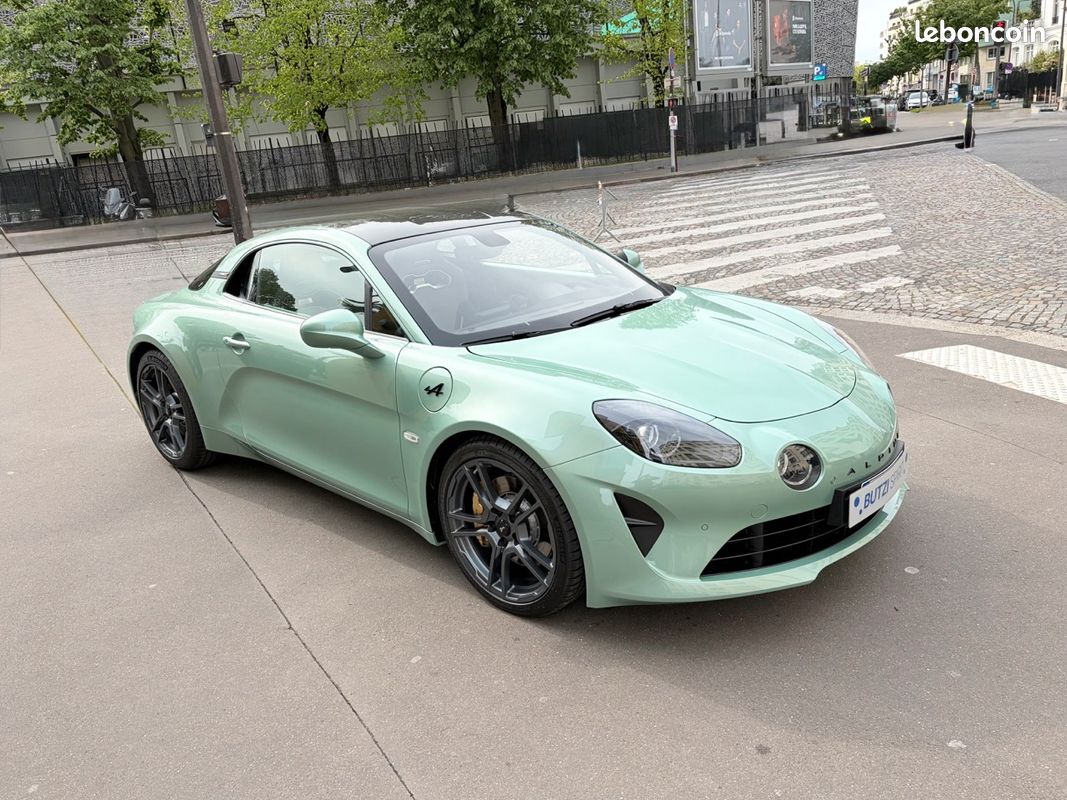 Alpine A110 GTS 300ch NEUVE – Vert Cendre - Toit Carbone – 14Ke d'options - Int. Sabelt (image 4)