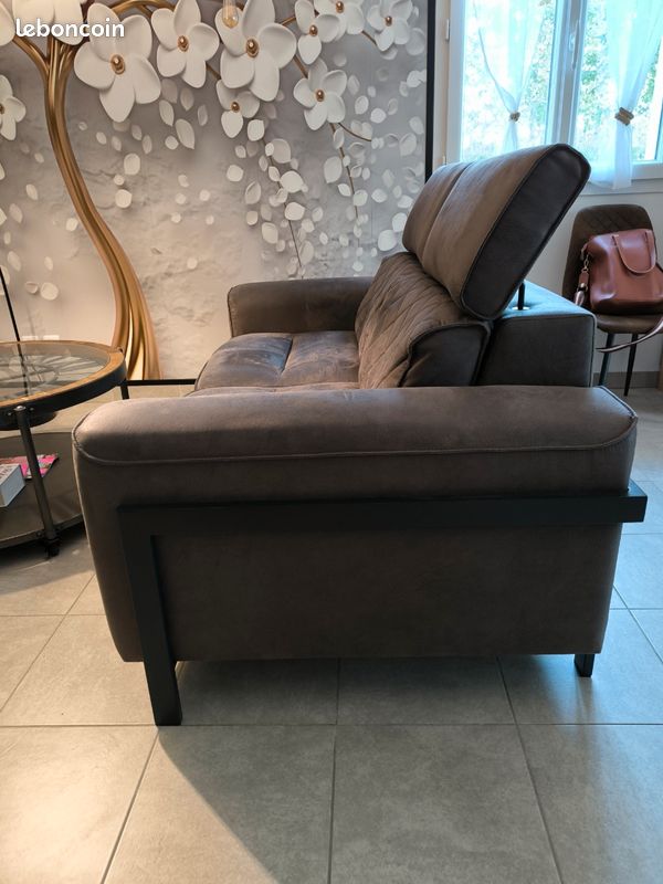 Canapé tissu marron modele busan de HetH (image 3)