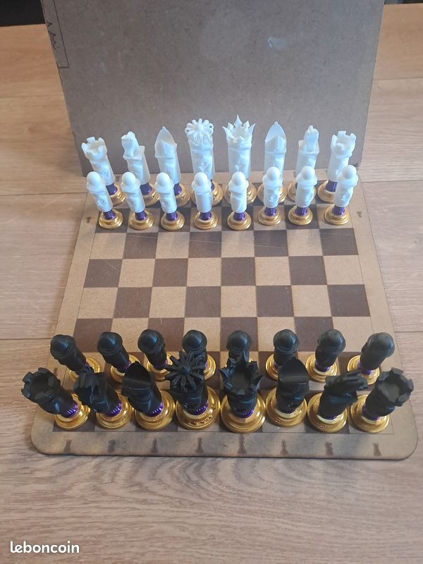 ESTINK jeu d'échecs noir et blanc Jeu d'échecs en plastique jeu d