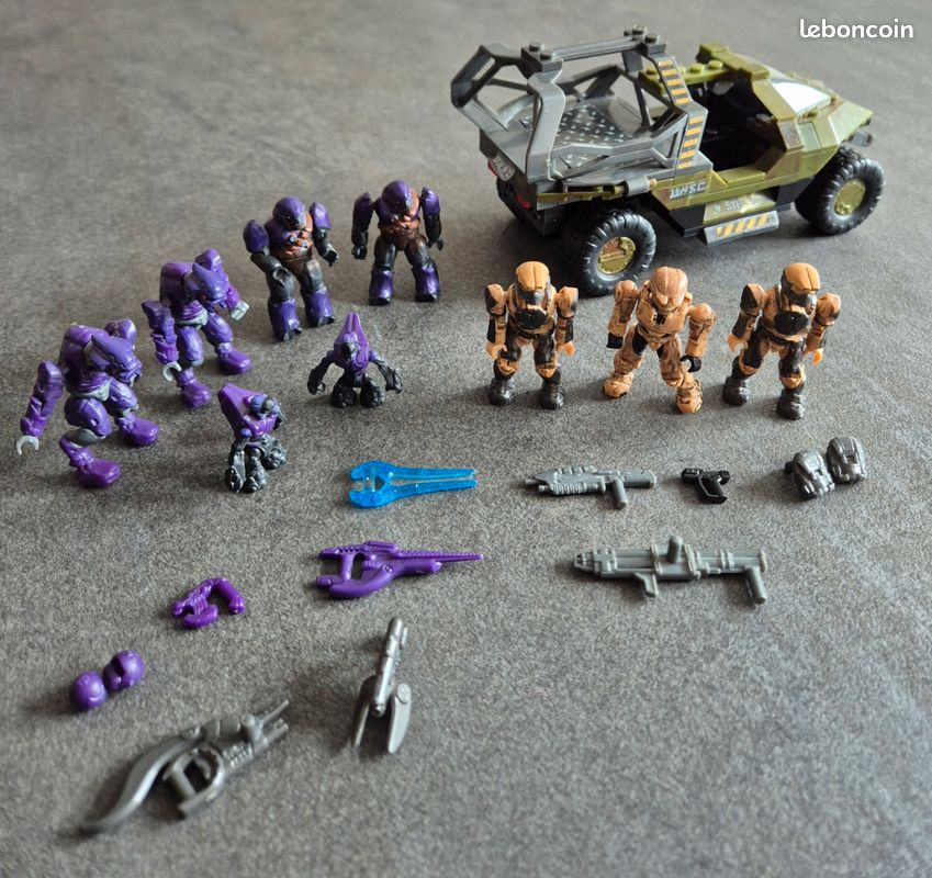 100 Pezzi Mega Construx Halo – Covenant Elite Verdi, Vecchi Giunti (usati) - Foto 3