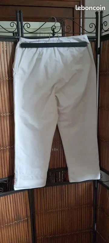 Pantacourt blanc femme "Starway" Taille 38 (image 2)