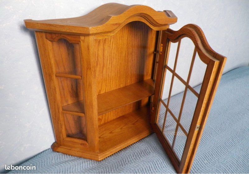 Qbkohphifm Étagère Murale en Bois, Présentoir en Cristal, Étagère à Bibelots, Étagère à Livres, Étagère de Maquillage, Vase, Poterie, Support de Rangement B