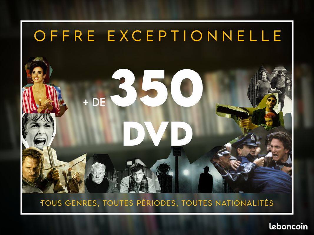 Collection Exceptionnelle | + de 350 DVD | Tous Genres & PĂ©riodes đđŹ (image 1)