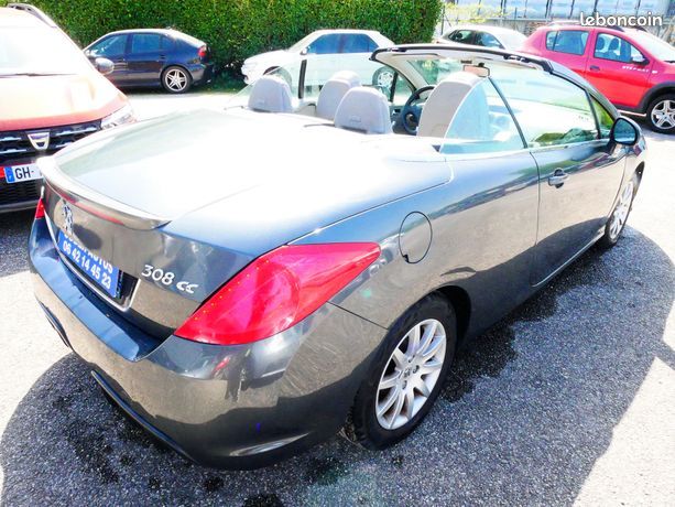 Peugeot 308 cc feline 1.6 155cv 51250km d origine cuir clim ct 2028 gtie (image 3)