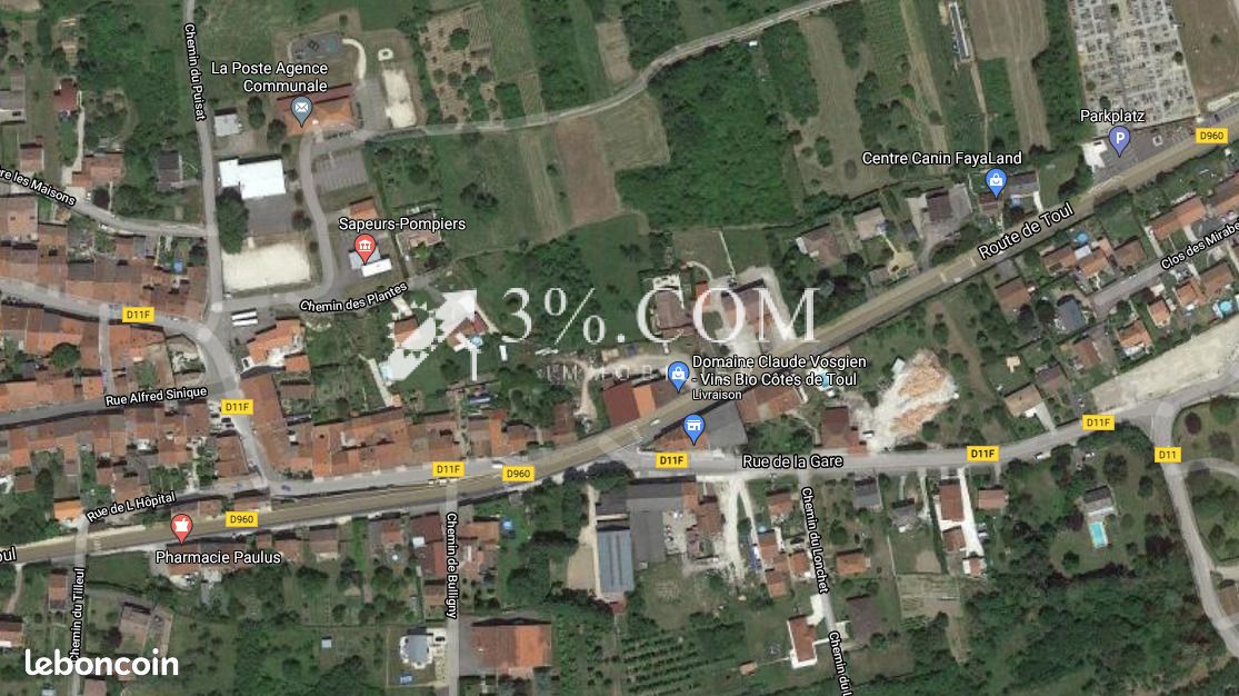 Terrain 836 m² Blenod Les Toul · à Blénod-lès-Toul · 39 600 €