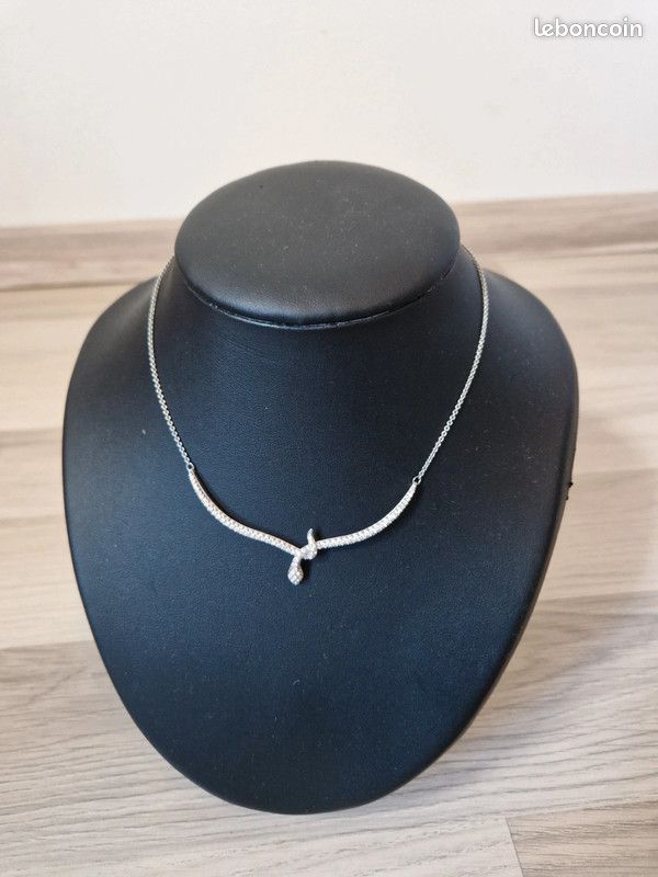 Collier Ras De Cou (collier Choker) Prat De Seabra - Métal Argenté Plaqué Argent - Occasion