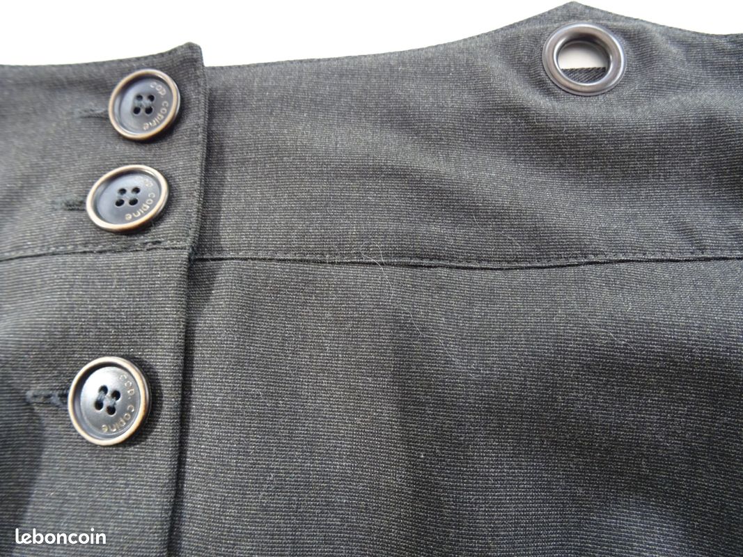 COP-COPINE - jupe gris foncé - forme originale - Taille 40 (image 6)
