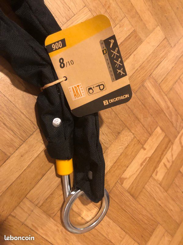 Antivol velo chaîne 500 m elops decathlon - Vélos
