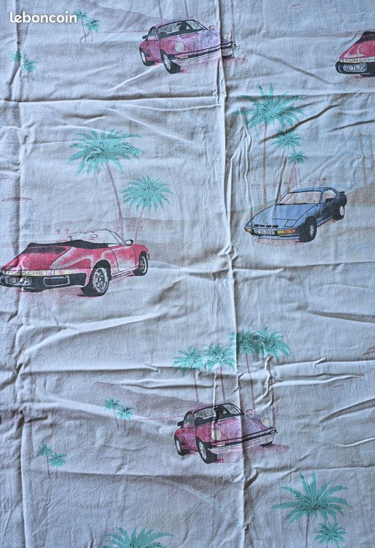 Années 80 - Drap housse vintage pour lit d'enfant (90x190 cm) - 100% coton - Assez bon état (image 2)