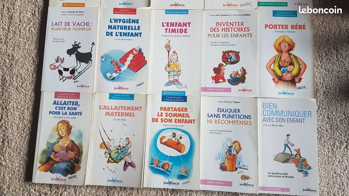 Lot de 22 livres Editions Jouvence thème parentalité couple communication non violente (image 3)