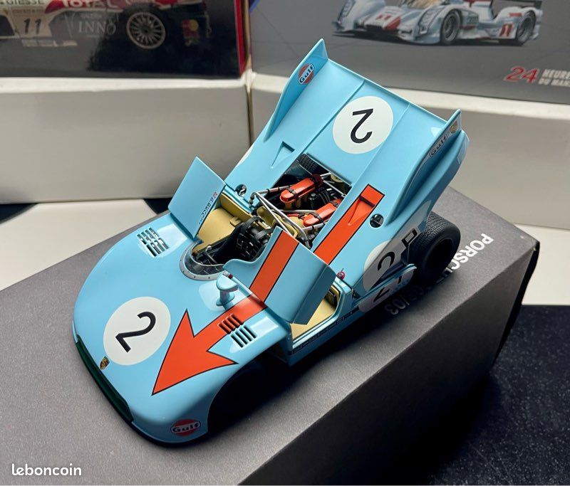 Miniature 1/18 auto art signature Porsche 908/03 Nürburgring 1971 Bell/ Siffert N2 Gulf réf87173 (image 3)