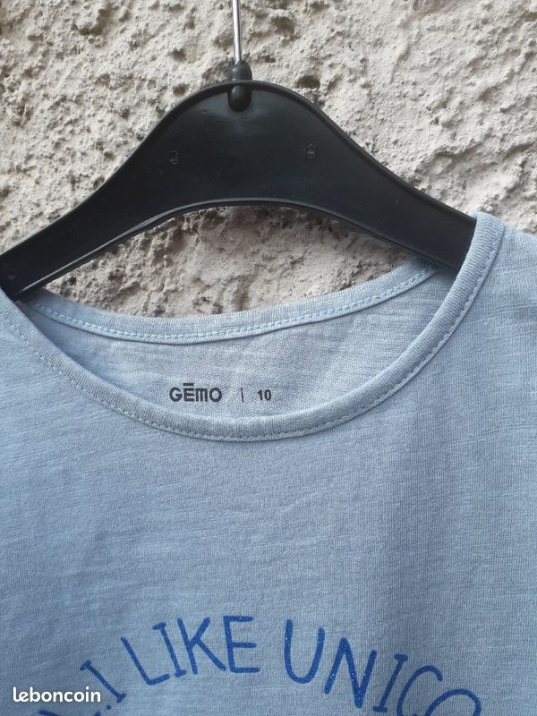 T-shirt 10 ans bleu avec licorne manches longues fille (image 7)