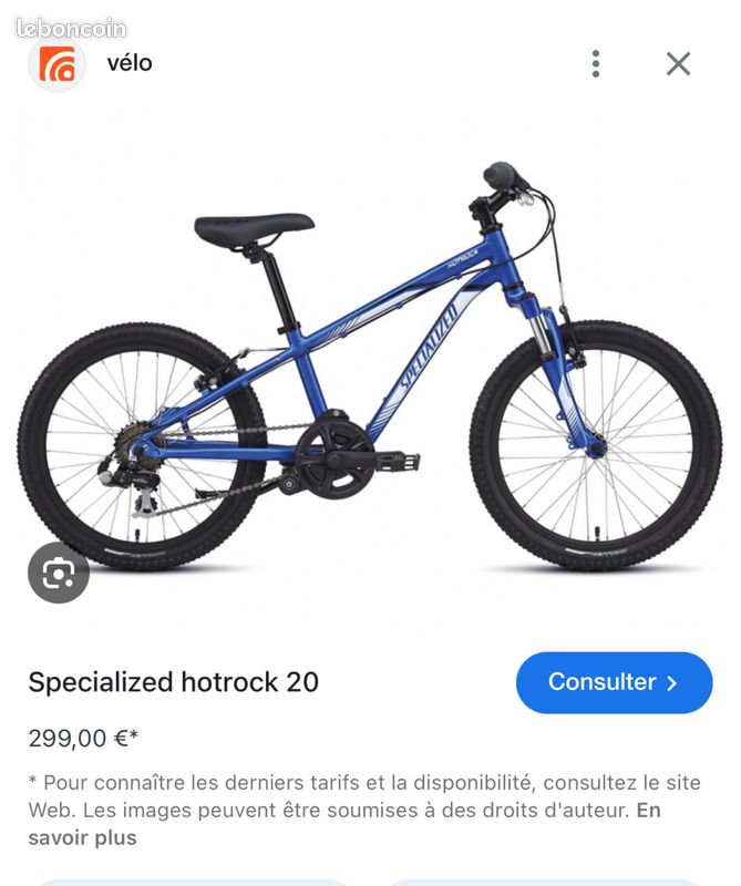 Vélo garçon hot rock 20p (image 4)