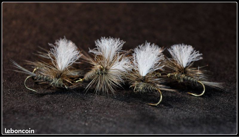 6 Mouches Assorties Pêche à La Mouche - Euro Nymphe Parachute - Truite