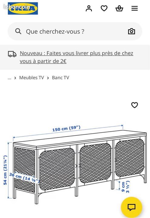 Vente Meuble TV +TABLE BASSE (image 2)