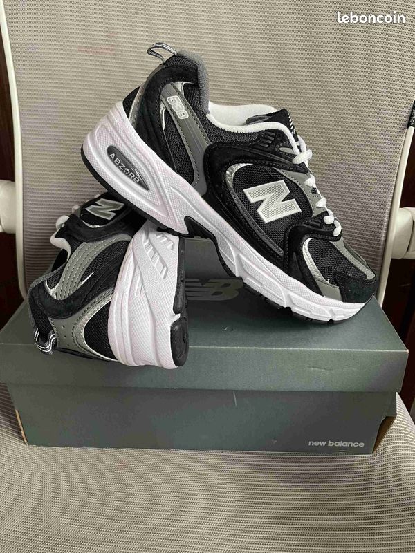 Baskets New Balance noir blanc (image 2)