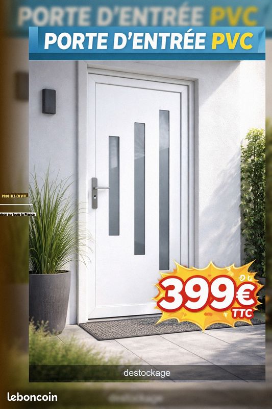 Porte d'entrée PVC (image 1)