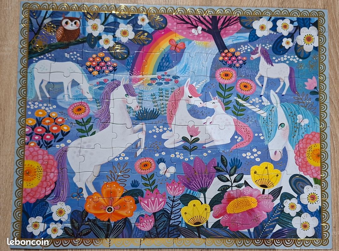 Puzzle enfant - Princesse et licorne - 100 pièces - Castorland
