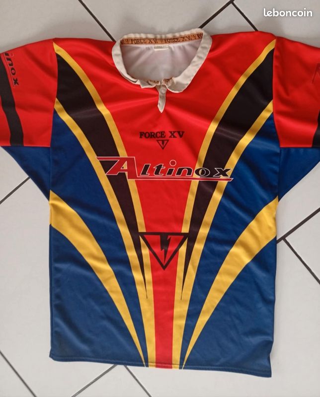 MAILLOT RUGBY XV Bretillien Breton Bretagne Kappa Porté #19 vintage Domeos - L EUR 20,61 - FR