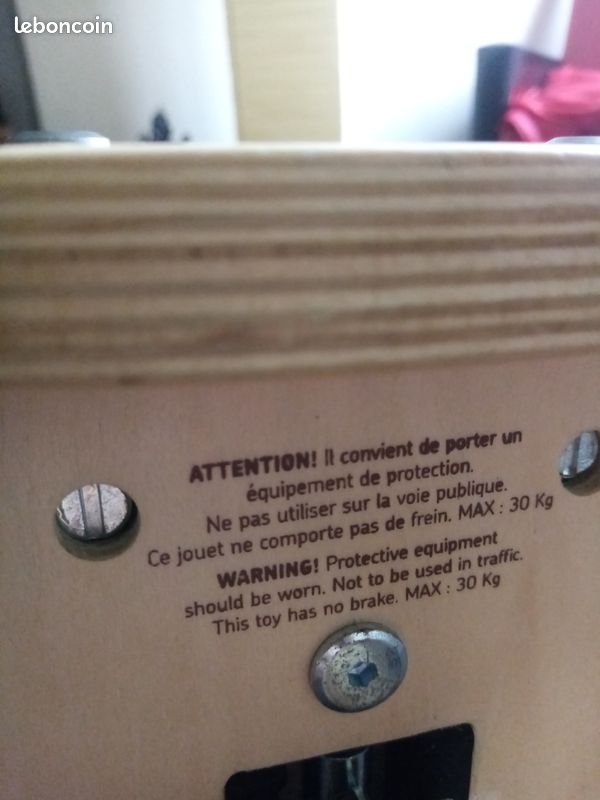 Tricycle 2 en 1 pour enfant draisienne en bois (image 7)