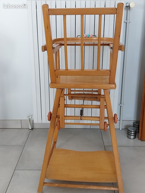 Chaise bébé en bois (image 3)