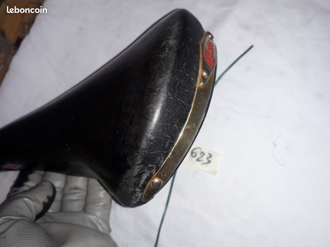 Selle Selle San Marco ROLLS - Vintage Revêtement d'origine Noir - Made in Italy - Équipements vélos