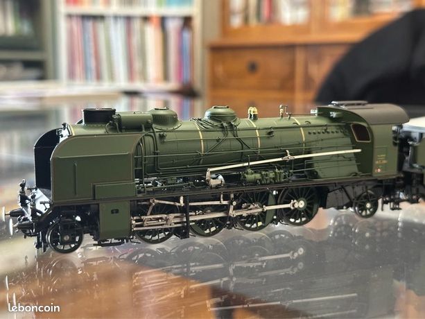 Locomotive Vapeur Lemaco 141 R 1187 - SNCF époque 3 - HO - Édition Limitée Laiton - Modèle Vitrine