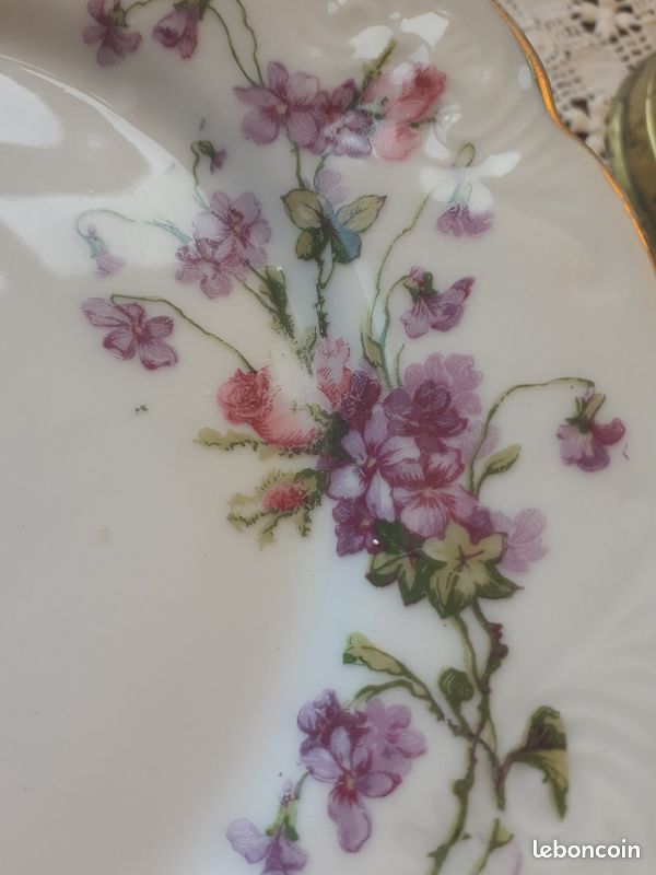 Lot de 6 assiettes à dessert anciennes (image 4)