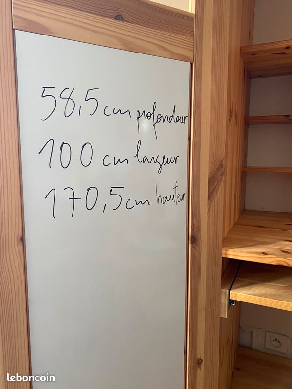 Meuble bureau ou meuble bar en bois claire (image 6)