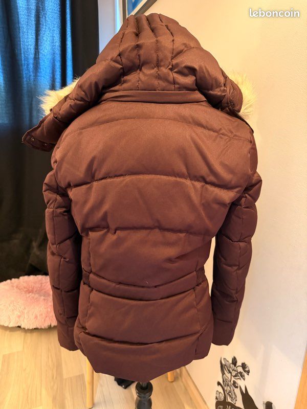 Veste D'hiver Femme Esprit Taille 36 - Couleur Marron, Style Simple Et Doublée - Occasion Parfait état