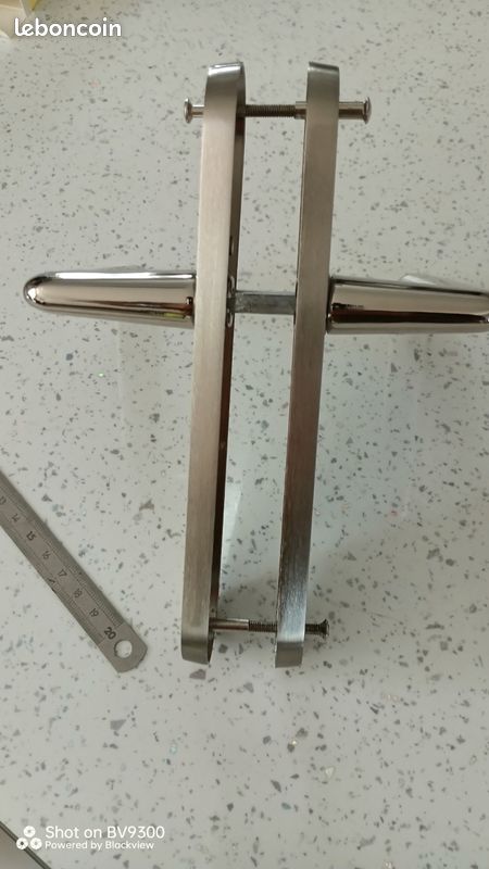 Poignée de porte a clé style inox (image 3)