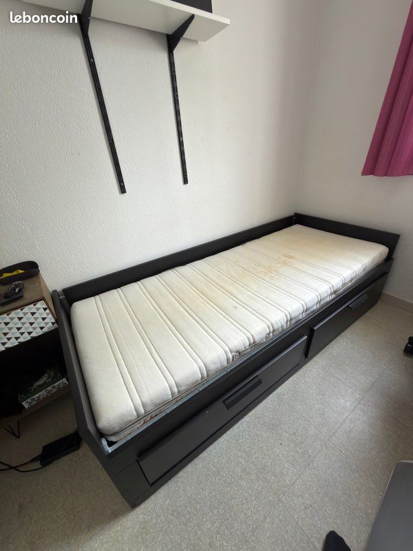Lit IKEA 1 personne extensible en lit 2 personnes (image 1)