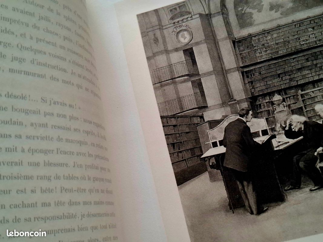 Une tâche d'encre, René Bazin - roman de 1888 - ouvrage couronné par l'Académie ; compositions d'André Brouillet ; Alfred Mame Et Fils, Éditeurs, Tours M DCCCC. Lvr collpseu (image 11)