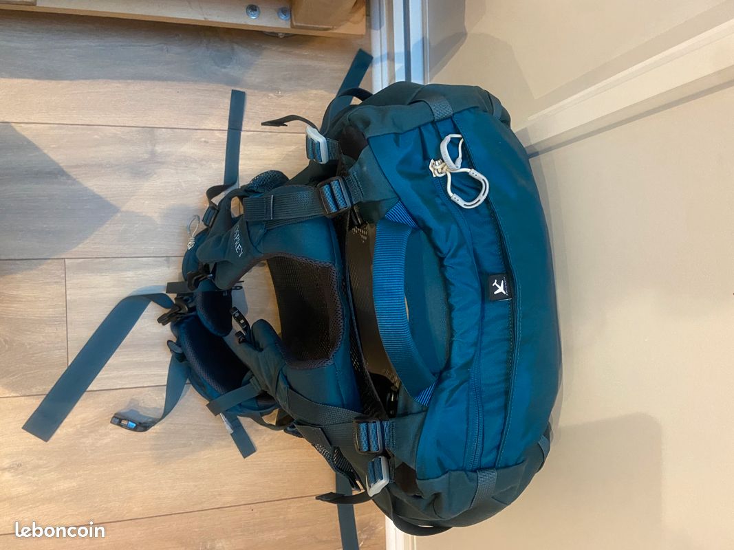 Sac à Dos Trek Fairview 50L Femme - Bleu Jungle Nuit - Voyage Randonnée - Capacité 50 Litres