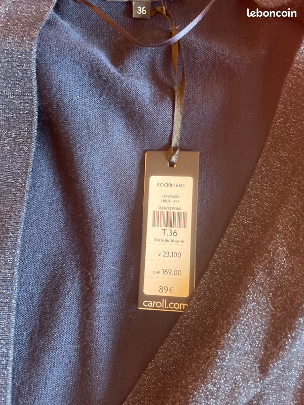 Gilet/cardigan CAROLL - Neuf - T. 36 (image 7)