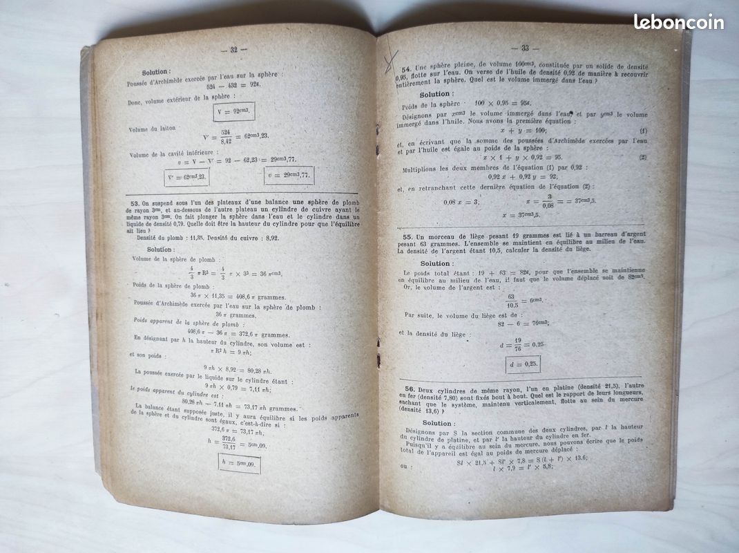 Livret de physique 1938 Georges EVE (image 2)