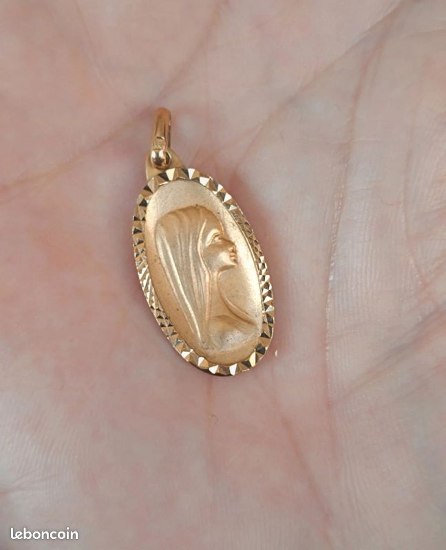 Tbest médaille de la Vierge Marie Médaille Miraculeuse Universelle 925